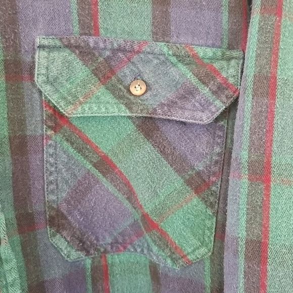 Men’s Woolrich Cotton Flannel Shirt sz XL - Picture 4 of 6